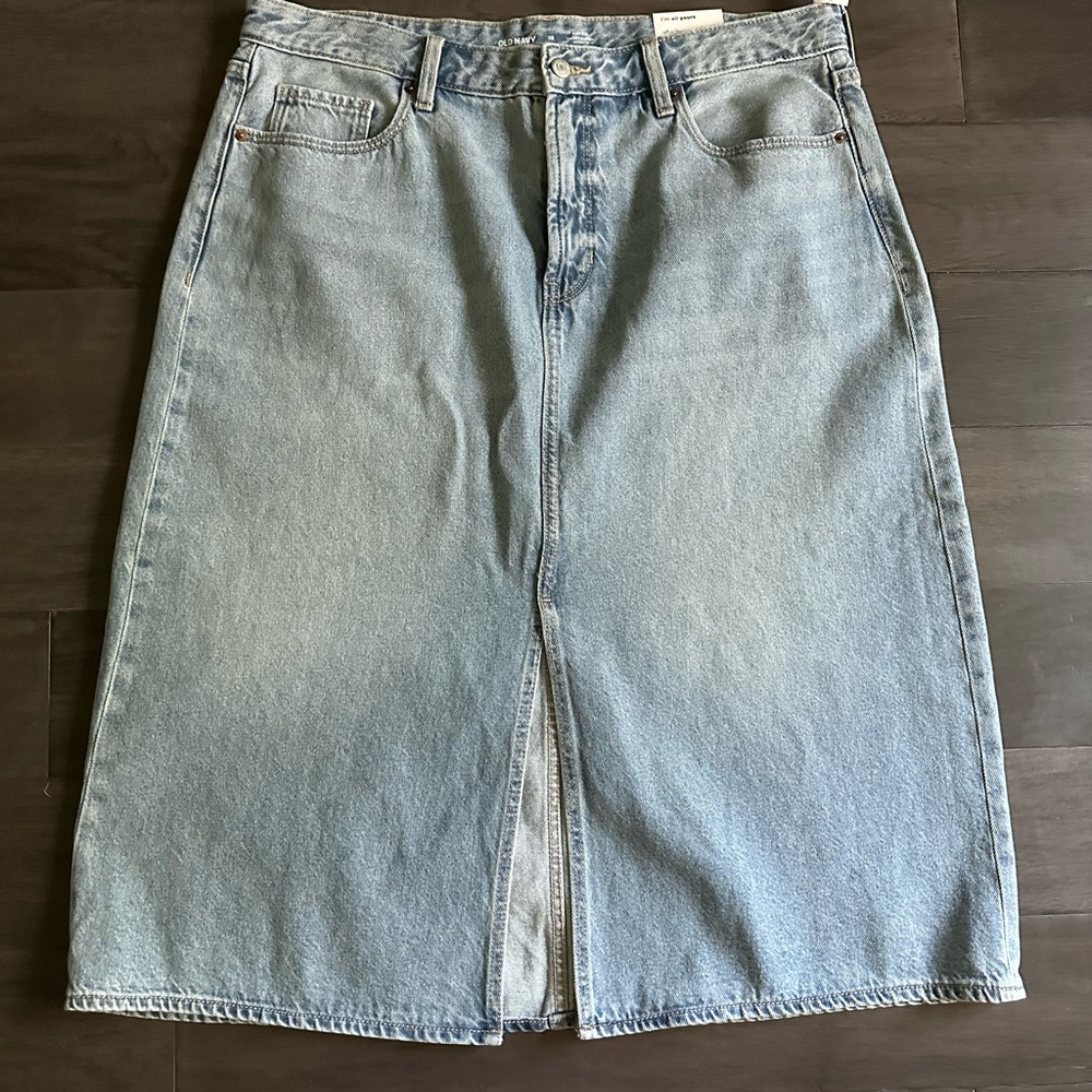 Old Navy Blue Denim Skirt